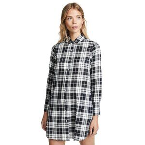 BALDWIN Kansas City NWOT S Sloane Shirt Dress Black & White Plaid Check